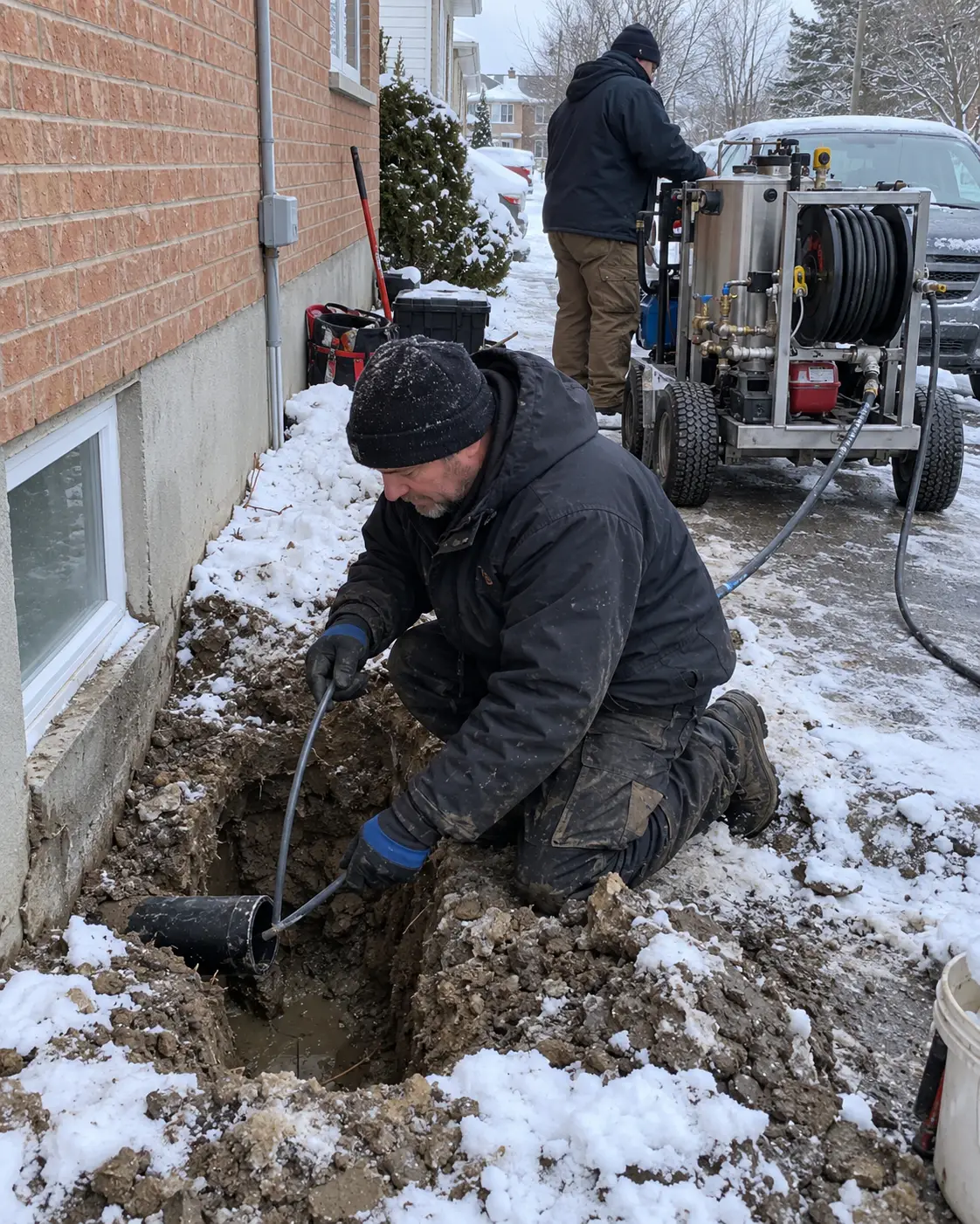 frozen and burst pipe repair